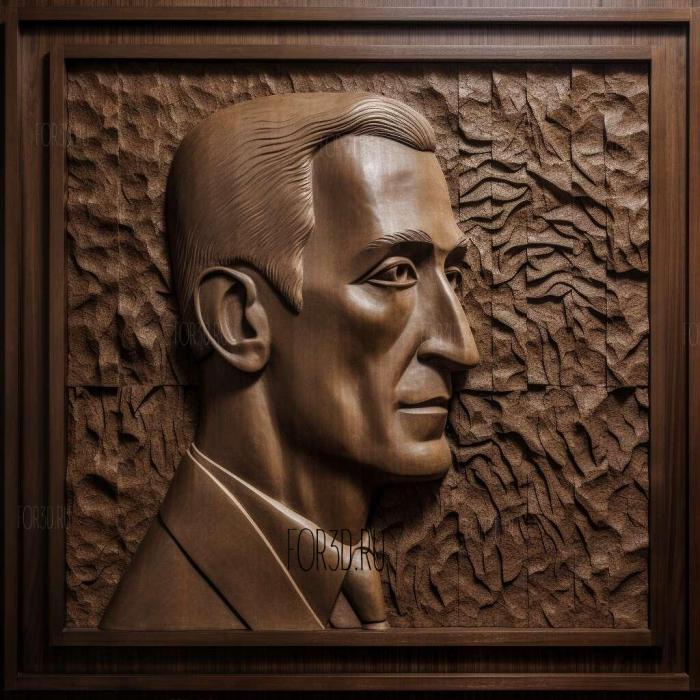 George Gershwin 1 stl model for CNC